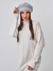 Берет двойной с велюром