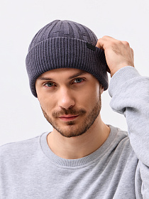Шапка двойная с кашемиром ESM 25323