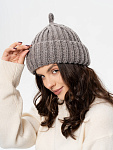 Шапка докерка с отворотом из шерсти мериноса