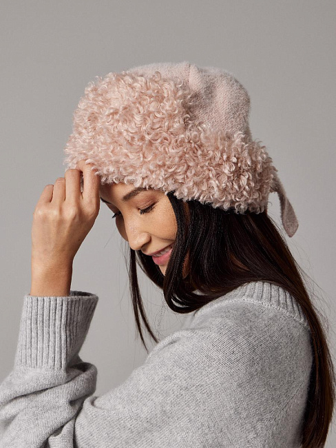 Шапка на флисе с шерстью мериноса PR 25012