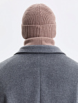 Шапка на флисе с шерстью мериноса