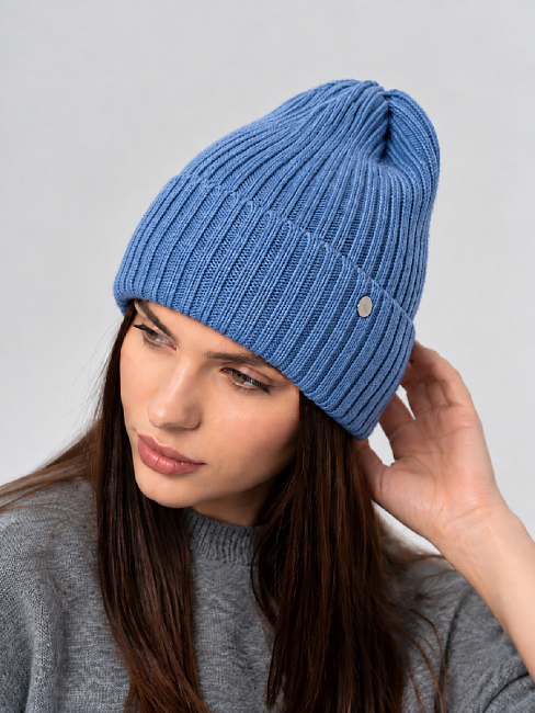 Шапка на велюре 40% ангоры PR 26034