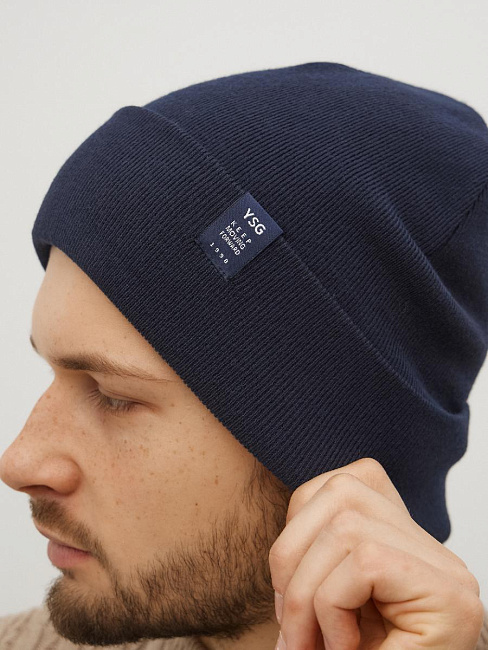 Шапка двойная с кашемиром ESM 182