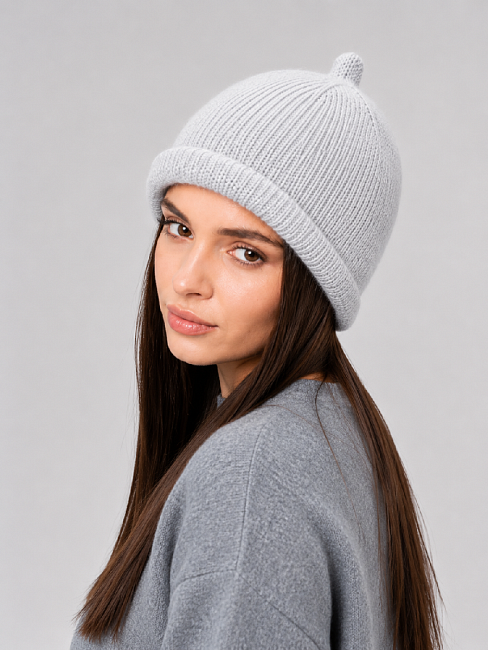 Шапка двойная 40% ангора PR 25057