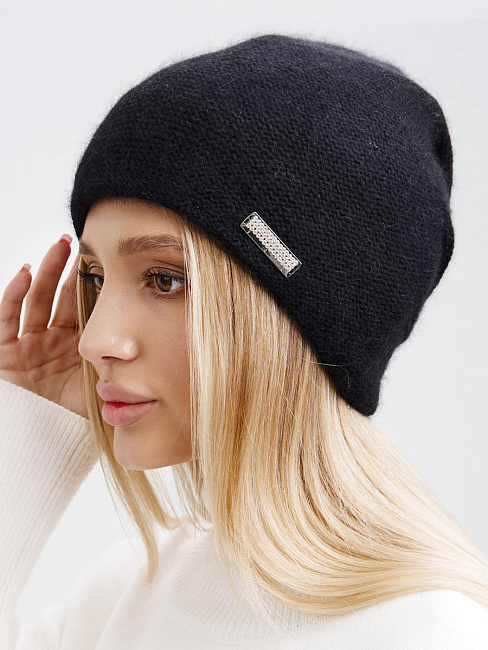 Шапка 50% ангоры на велюре PR 015