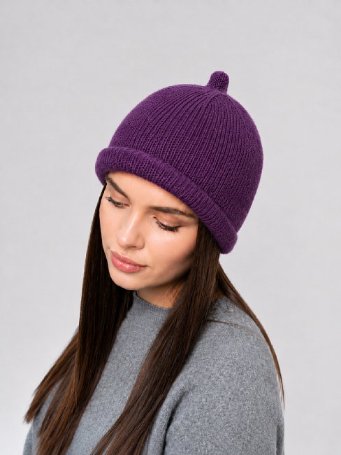 Шапка двойная 40% ангора PR 25057